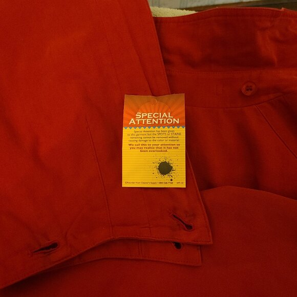 BURBERRY OF LONDON VTG FADED RED TRENCHCOAT WITH PLAID AND DETACHABLE HOOD - Picture 9 of 16